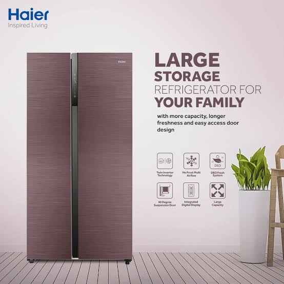 Haier HRF-622 ICG Twin Inverter Side-by-Side Refrigerator