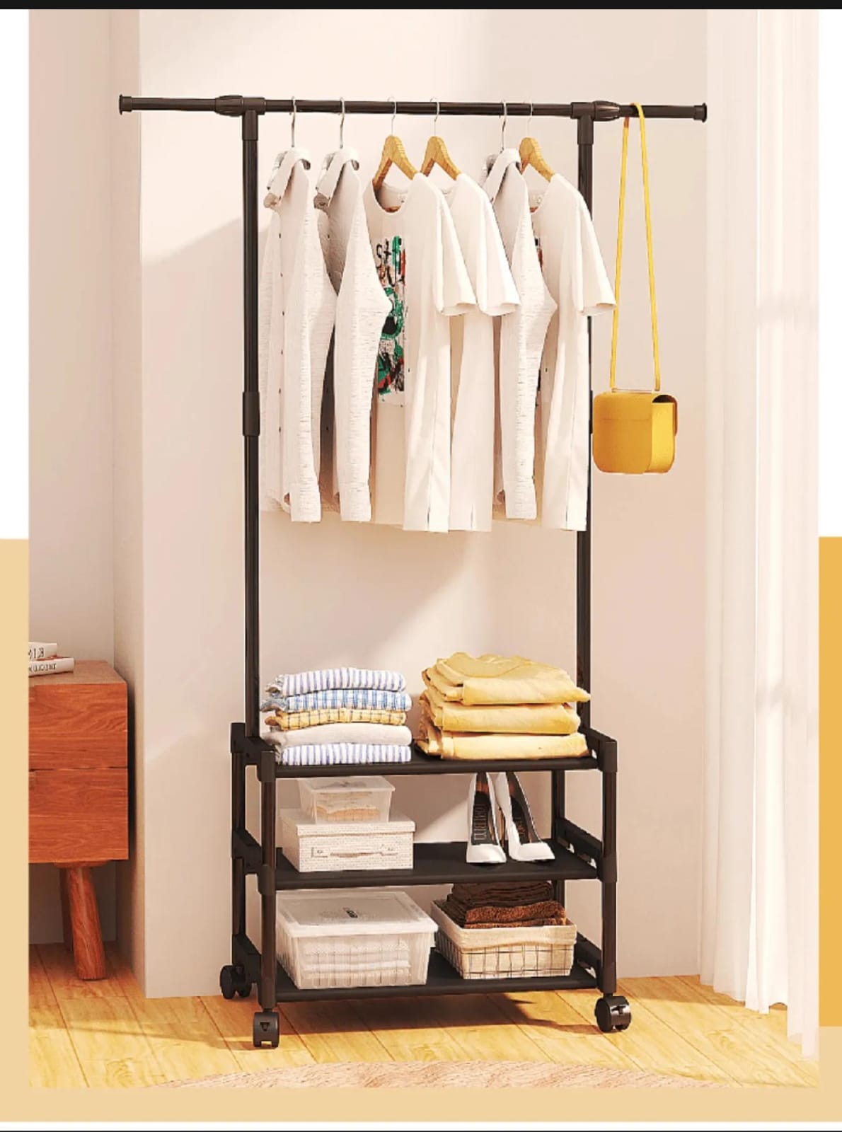 Attachable 3-Layer Coat Rack | Space Saving Organizer for Pakistan