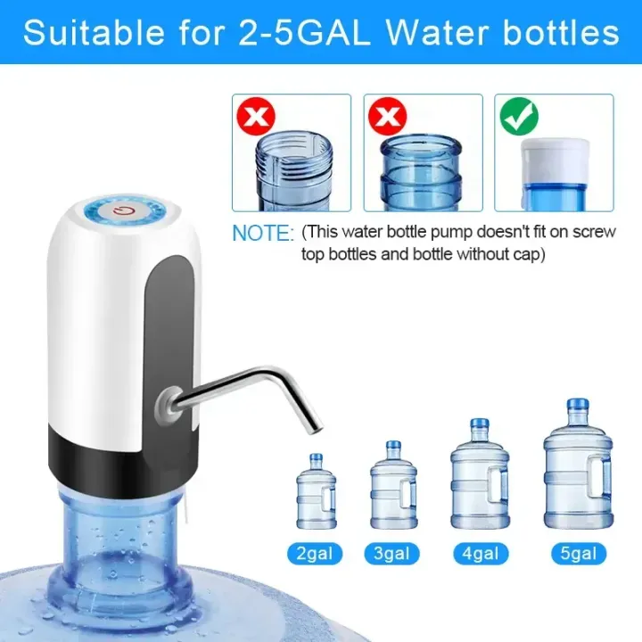 🔥 Smart Electric Water Dispenser Pump – Universal USB Rechargeable Automatic Water Bottle Pump for 5 Gallon Jugs