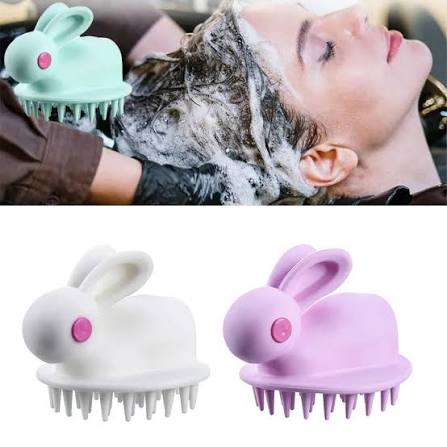 Silicone Rabbit Baby Bath Brush | Gentle Hair Wash & Massage | Pakistan